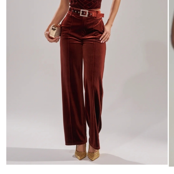 AKIRA Pants - FLASHING LIGHTS VELVET TROUSER - 1X